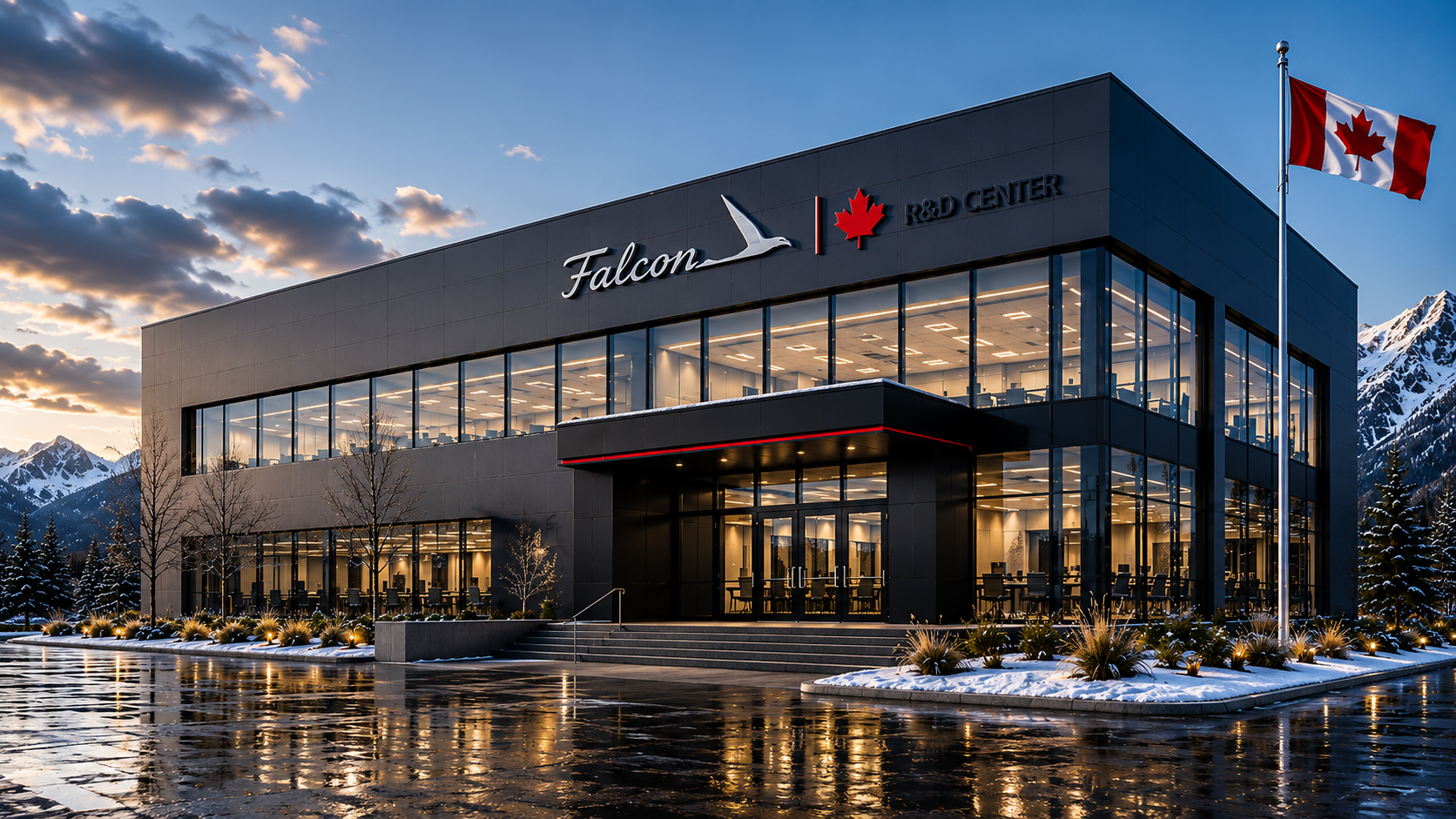 Falcon Motors R&D centre concept visualization