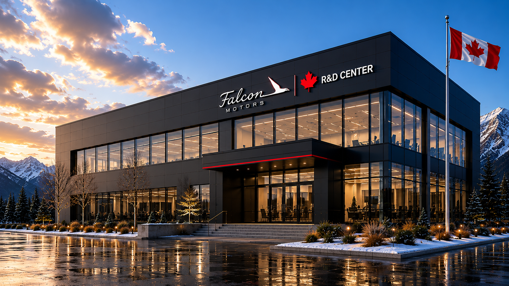 Falcon Motors R&D centre concept visualization